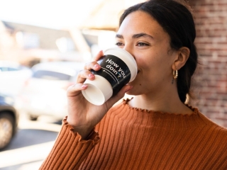 Coffee Sleeve Advertising - How you doin?