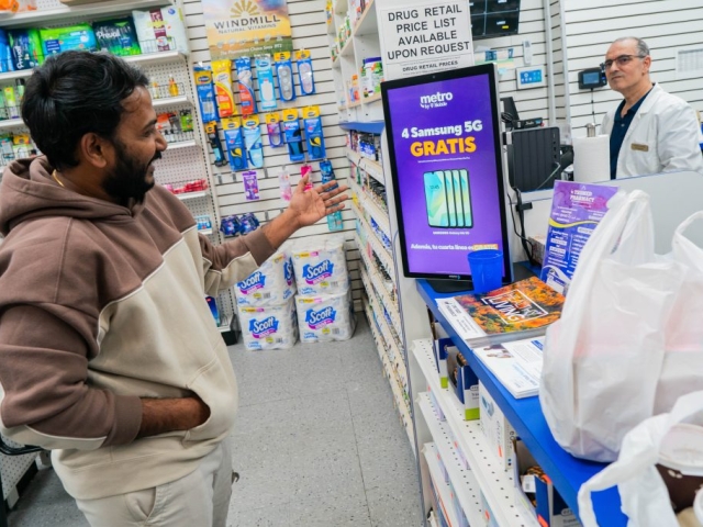 POS Digital Screen Advertisement Digital Pharmacy Advertising