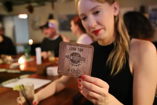 Example of Bar Coaster Advertising